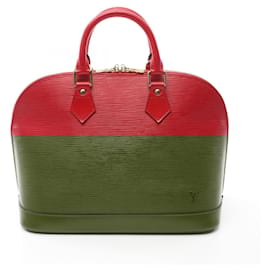 Louis Vuitton-Louis Vuitton Alma Epi Castilian Red Handbag-Red