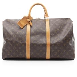 Louis Vuitton-Louis Vuitton Keepall 50 Boston Bag-Brown