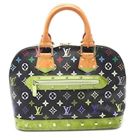 Louis Vuitton-Louis Vuitton Alma Monogram Multicolor Noir Handbag-Black,Multiple colors