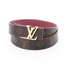 Louis Vuitton-Louis Vuitton LV Initial 30MM Reversible Belt-Brown