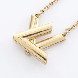 Louis Vuitton-Louis Vuitton GO-14 LV Twist Necklace-Golden