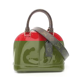 Louis Vuitton-Louis Vuitton Alma BB Miroir Scarlet Handbag-Brown,Red