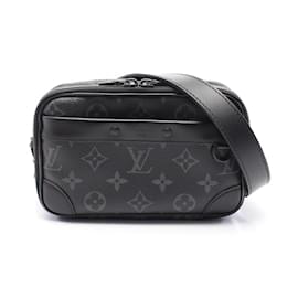 Louis Vuitton-Louis Vuitton Alpha Wearable Wallet NV Monogram Eclipse Shoulder Bag-Black
