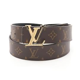 Louis Vuitton-Louis Vuitton LV Santur Diamond Monogram Belt-Brown,Black