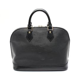Louis Vuitton-Louis Vuitton Alma Handbag in Black Epi Leather-Black