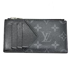 Louis Vuitton-Louis Vuitton Monogram Eclipse Coin Purse-Black