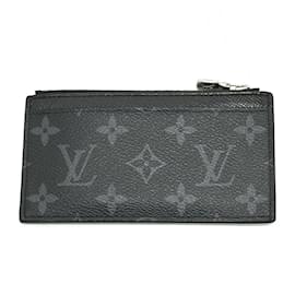 Louis Vuitton-Louis Vuitton Monogram Eclipse Coin Purse-Black