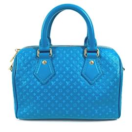 Louis Vuitton-Louis Vuitton Monogram Nanogram Speedy Bandouliere Handbag-Blue