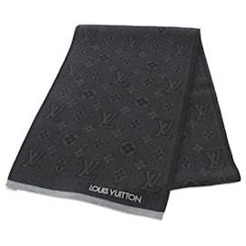Louis Vuitton-Louis Vuitton My Monogram Eclipse Scarf-Brown,Black