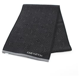 Louis Vuitton-Louis Vuitton My Monogram Eclipse Scarf-Brown,Black