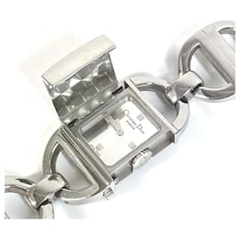 Christian Dior-Christian Dior D78-100 CD Logo Pandiola Watch-Silvery