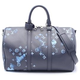 Louis Vuitton-Louis Vuitton Keepall Bandouliere 40 Boston Bag-Blue