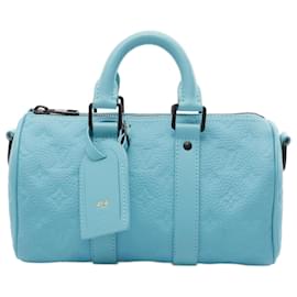 Louis Vuitton-Louis Vuitton Keepall Bandouliere 25 Handbag-Blue