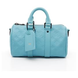 Louis Vuitton-Louis Vuitton Keepall Bandouliere 25 Handbag-Blue