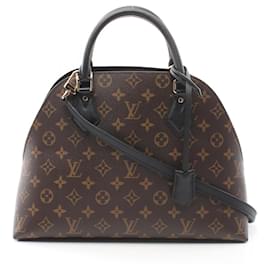 Louis Vuitton-Louis Vuitton Alma Handbag-Brown,Black
