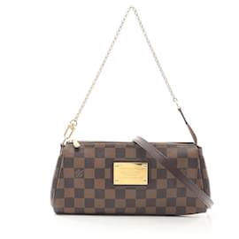 Louis Vuitton-Louis Vuitton Eva Damier Ebene Handbag-Brown