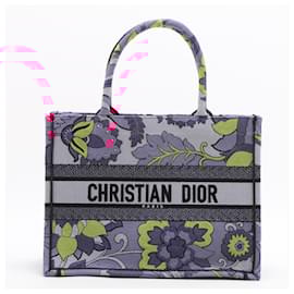 Dior-Book Tote Medium Embroidery Canvas Bag Pink-Pink