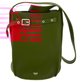 Céline-Big Bag Bucket Leather Red Bag-Red