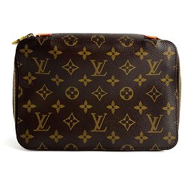 Louis Vuitton Packing Cube MM Canvas Pouch Monogram Brown