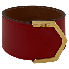 Fendi Pulsera Manchette Roja Roja