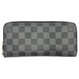 Louis Vuitton-Zippy Canvas Vertical long Wallet Damier Graphite-Multiple colors
