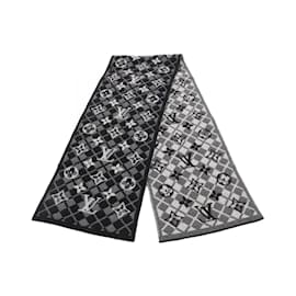 Louis Vuitton-Louis Vuitton Cashmere Stole-Brown,Black