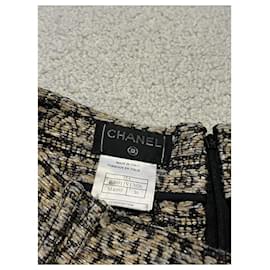 Chanel-Tweed Skirt-Grey