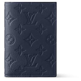 Louis Vuitton-LV Passport cover Navy blue new-Blue