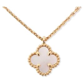 Van Cleef & Arpels-Van Cleef & Arpels 750 YG Sweet Alhambra Shell Necklace-Other
