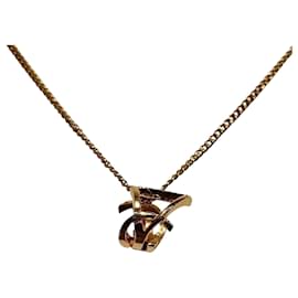 Yves Saint Laurent-Yves Saint Laurent Gold Metal Necklace-Golden