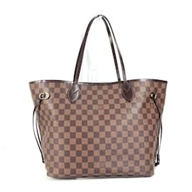 Louis Vuitton-Louis Vuitton Damier Neverfull MM Tote Bag-Brown,Damier ebene