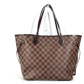 Louis Vuitton-Louis Vuitton Damier Neverfull MM Tote Bag-Brown,Damier ebene