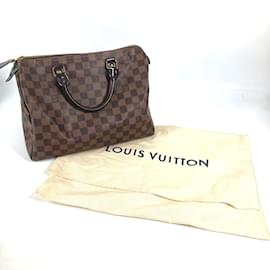 Louis Vuitton-Louis Vuitton Damier Speedy 30 Mini Boston Bag-Brown,Damier ebene