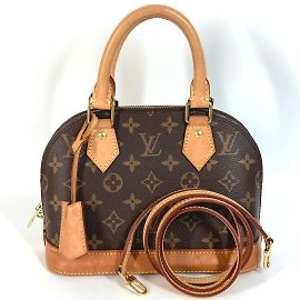Bolso cruzado Louis Vuitton Monogram Alma BB Castaño