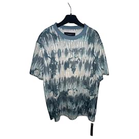 Amiri-T-shirt Amiri imprimé Tie & Dye Bleu/Blanc-Bleu