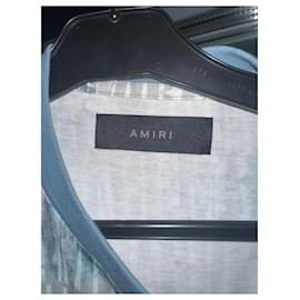 Amiri-T-shirt Amiri imprimé Tie & Dye Bleu/Blanc-Bleu