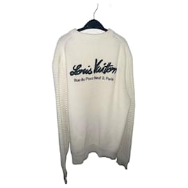 Pull Louis Vuitton Rue du Pont Neuf Weiß Aus weiß