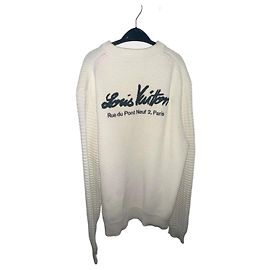 Pull Louis Vuitton Rue du Pont Neuf White Eggshell