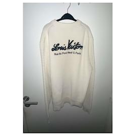 Louis Vuitton-Pull Louis Vuitton Rue du Pont Neuf White-Eggshell