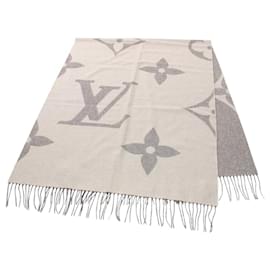 Louis Vuitton-Louis Vuitton Echarpe Monogram Giant Scarf-Brown,Beige