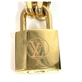 Louis Vuitton-Louis Vuitton MP2993 Padlock Key Collier Necklace-Golden