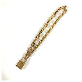 Louis Vuitton-Louis Vuitton MP2993 Padlock Key Collier Necklace-Golden