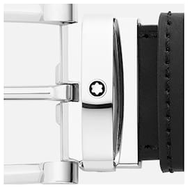 Montblanc-HORSESHOE BUCKLE BLACK/BROWN 35 MM REVERSIBLE LEATHER BELT-Brown,Black