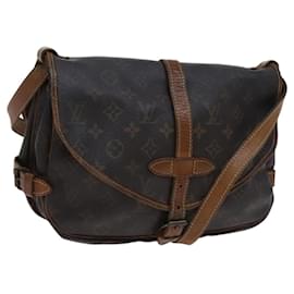 Louis Vuitton-LOUIS VUITTON Monogram Saumur 30 Shoulder Bag M42256 LV Auth BD1799-Monogram