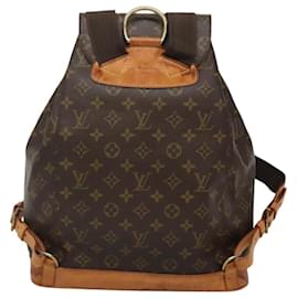 Louis Vuitton-LOUIS VUITTON Monogram Montsouris GM Backpack M51135 LV Auth BD1484-Monogram