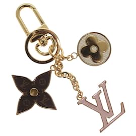 Louis Vuitton-LOUIS VUITTON Porte Cles Spring Street Charm metal Gold M01187 LV Auth 116993-Golden