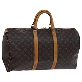 Louis Vuitton-LOUIS VUITTON Monogram Keepall 50 Boston Bag M41426 LV Auth nb386-Monogram