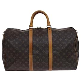 Louis Vuitton-LOUIS VUITTON Monogram Keepall 50 Boston Bag M41426 LV Auth nb386-Monogram