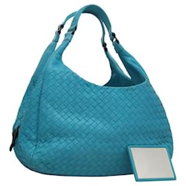 Autre Marque-BOTTEGA VENETA INTRECCIATO Hand Bag Leather Blue Auth KD527AM-Blue