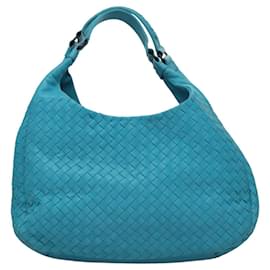 Autre Marque-BOTTEGA VENETA INTRECCIATO Hand Bag Leather Blue Auth KD527AM-Blue